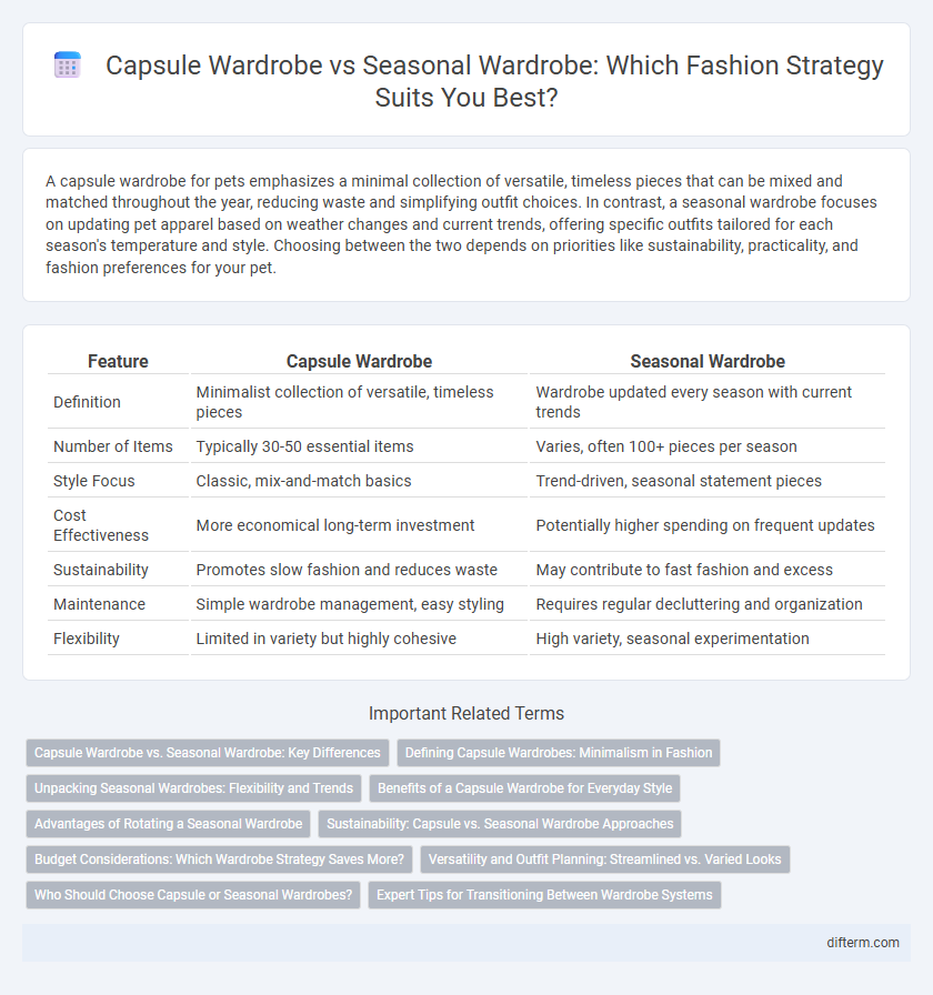 Capsule Wardrobe vs Seasonal Wardrobe: Which Fashion Strategy Suits You Best?