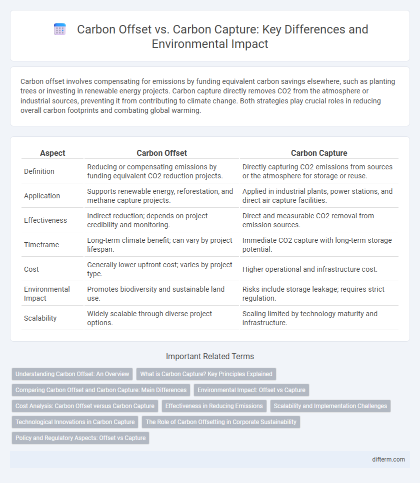 Carbon Offset vs. Carbon Capture: Key Differences and Environmental Impact