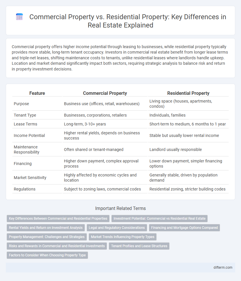 Commercial Property vs. Residential Property: Key Differences in Real Estate Explained