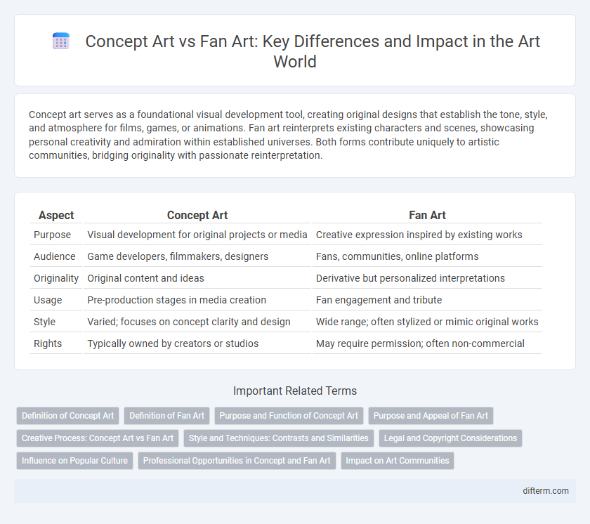 Concept Art vs Fan Art: Key Differences and Impact in the Art World