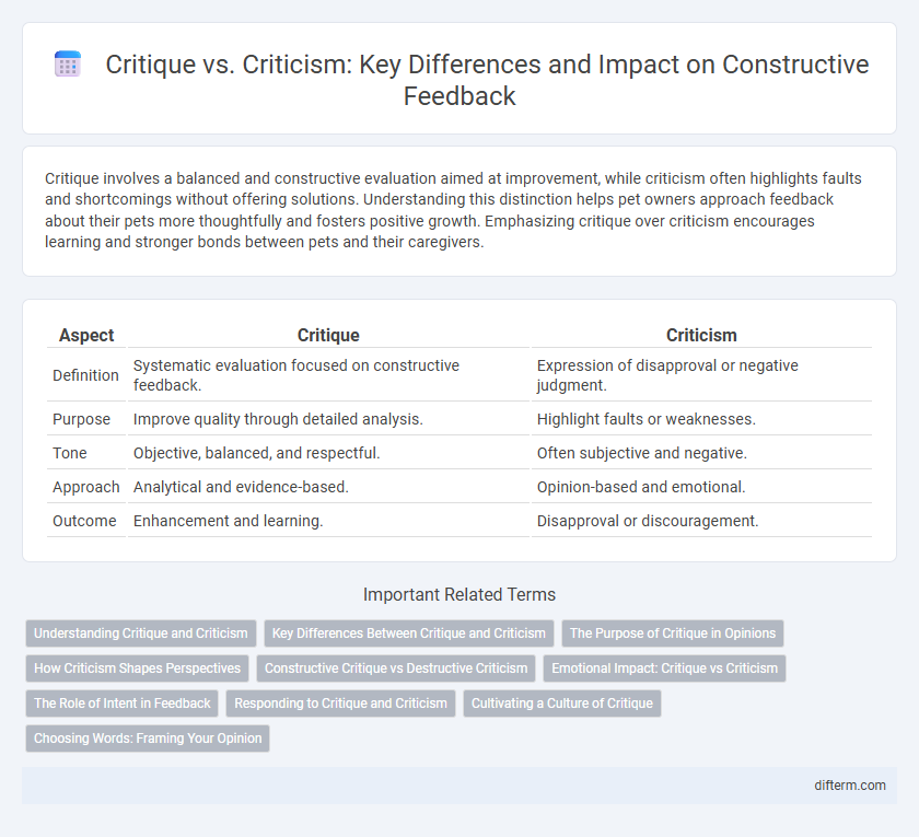 Critique vs. Criticism: Key Differences and Impact on Constructive Feedback
