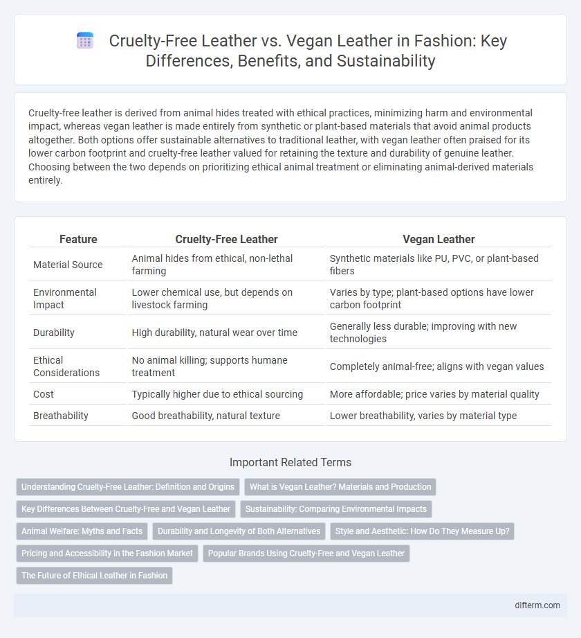 Cruelty-Free Leather vs. Vegan Leather in Fashion: Key Differences, Benefits, and Sustainability