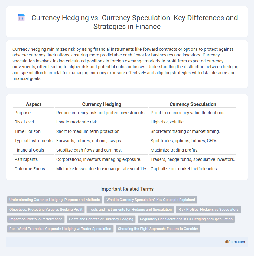 Currency Hedging vs. Currency Speculation: Key Differences and Strategies in Finance