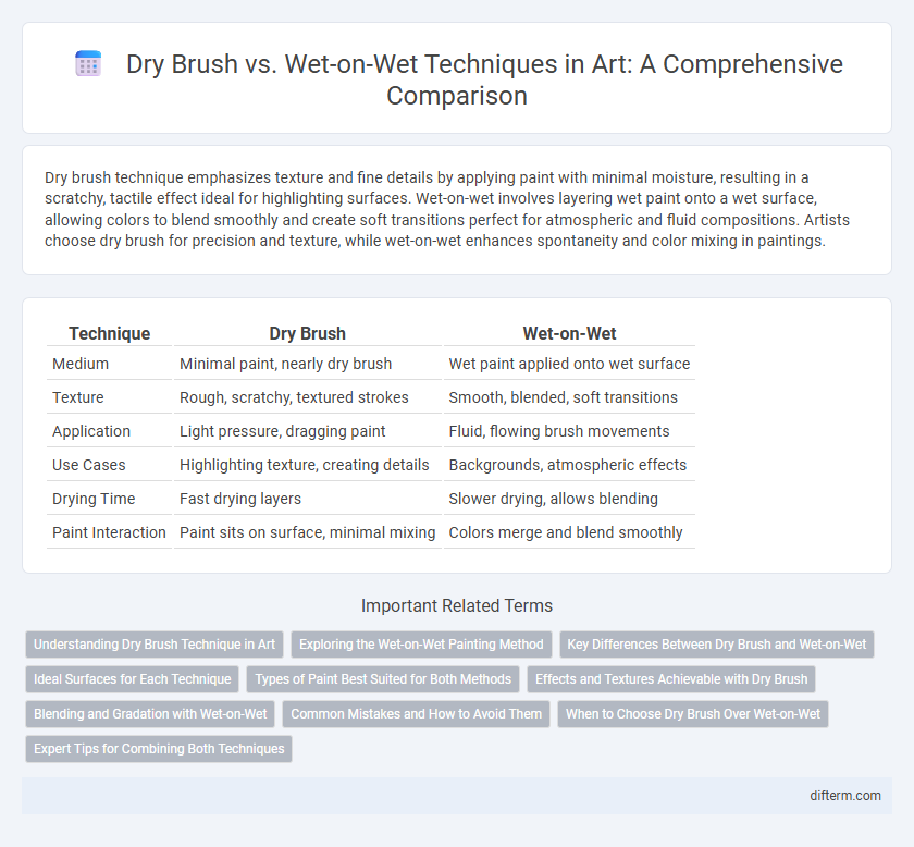 Dry Brush vs. Wet-on-Wet Techniques in Art: A Comprehensive Comparison