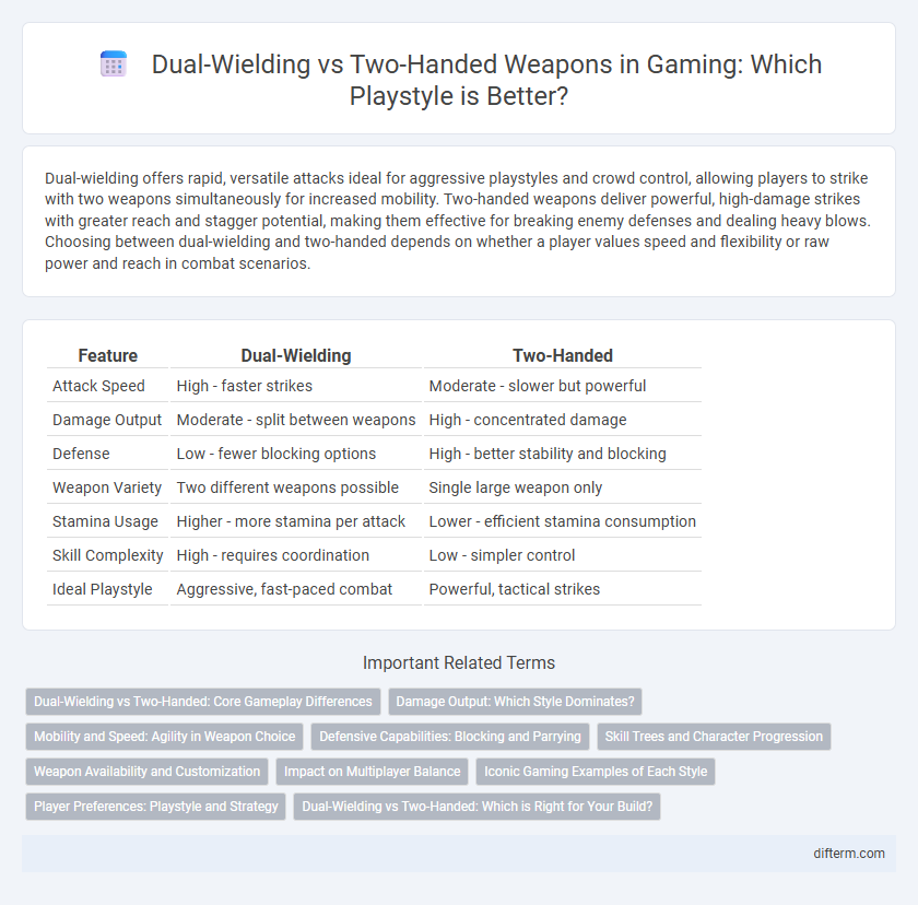 Dual-Wielding vs Two-Handed Weapons in Gaming: Which Playstyle is Better?
