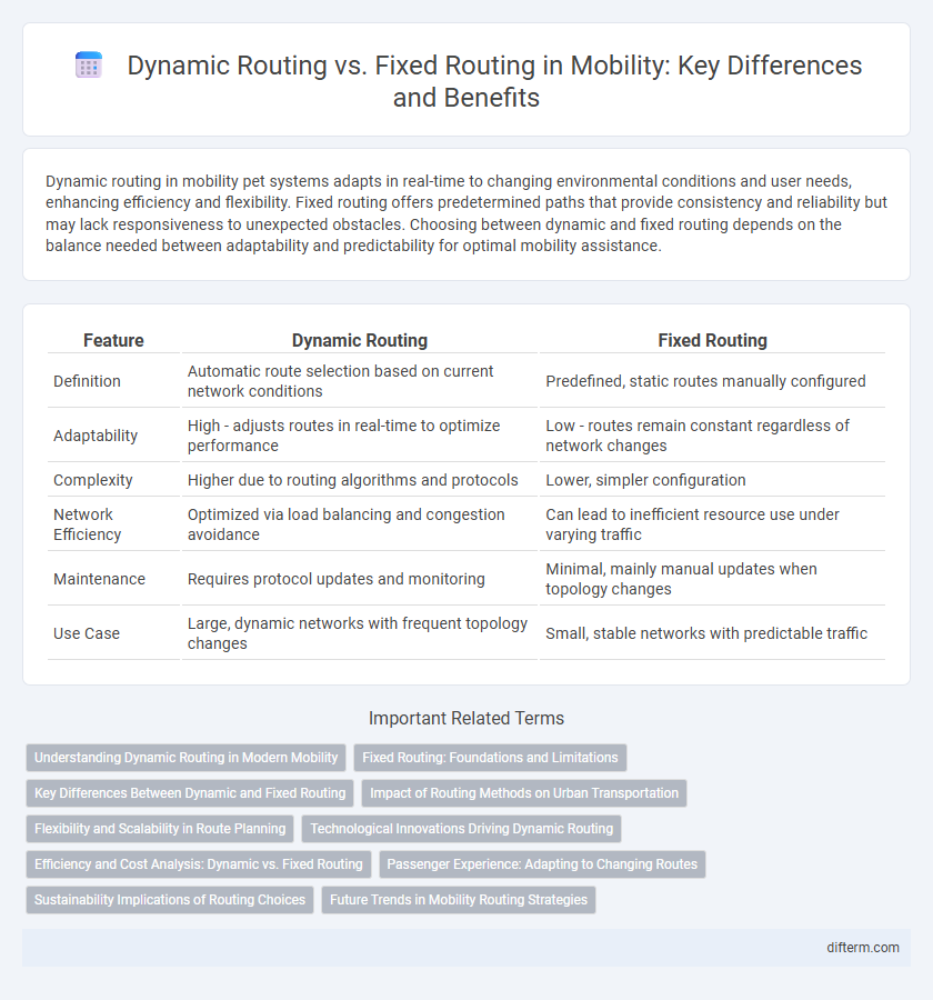 Dynamic Routing vs. Fixed Routing in Mobility: Key Differences and Benefits