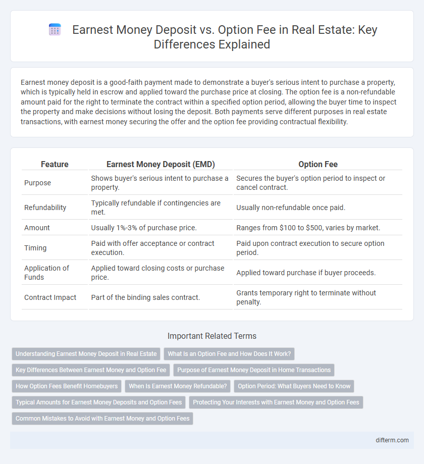 Earnest Money Deposit vs. Option Fee in Real Estate: Key Differences Explained