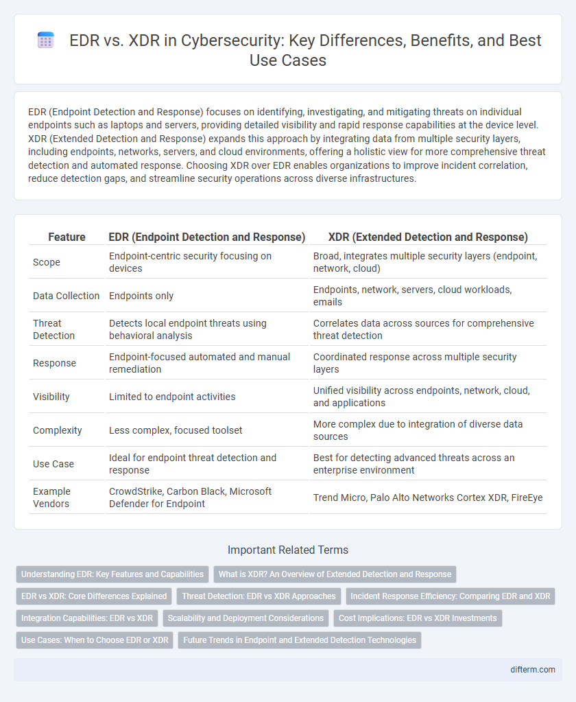 EDR vs. XDR in Cybersecurity: Key Differences, Benefits, and Best Use Cases