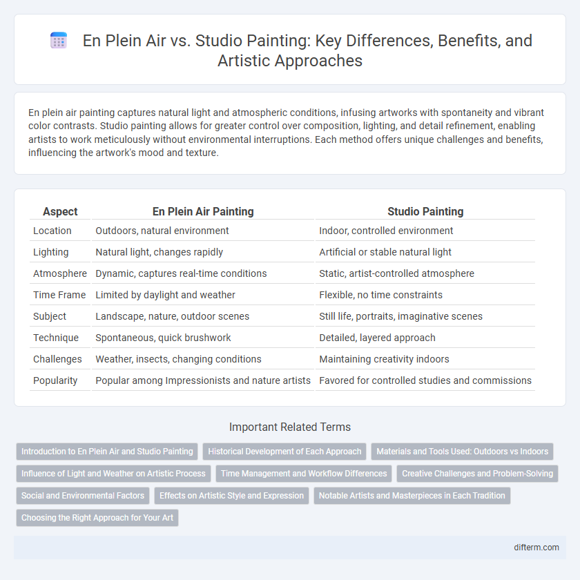 En Plein Air vs. Studio Painting: Key Differences, Benefits, and Artistic Approaches