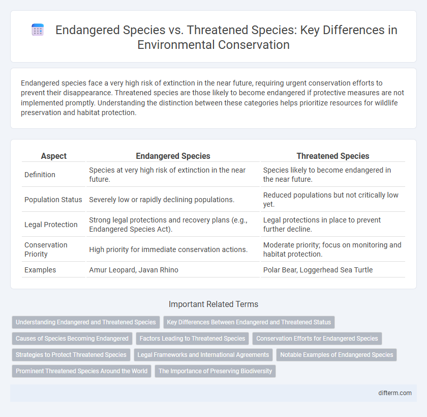 Endangered Species vs. Threatened Species: Key Differences in Environmental Conservation