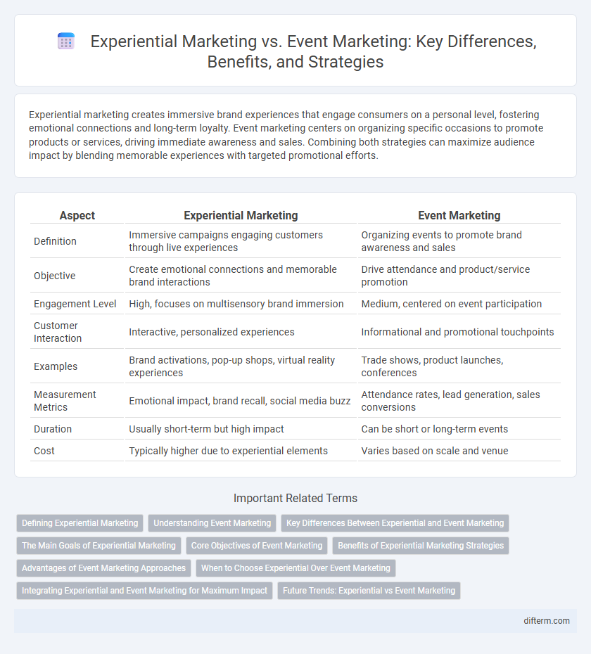 Experiential Marketing vs. Event Marketing: Key Differences, Benefits, and Strategies