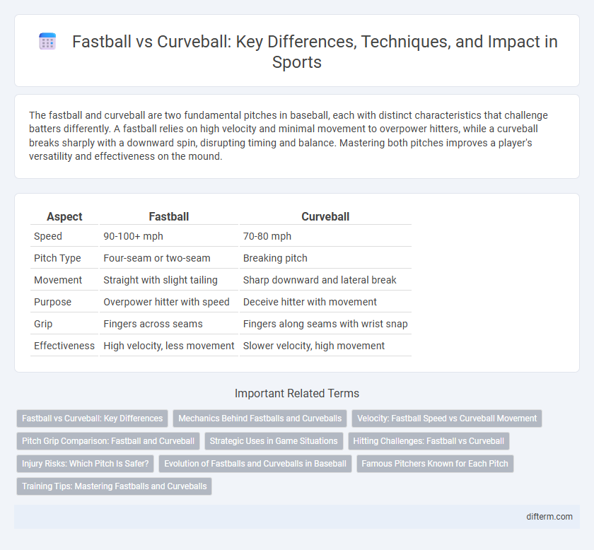 Fastball vs Curveball: Key Differences, Techniques, and Impact in Sports