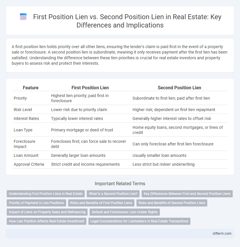 First Position Lien vs. Second Position Lien in Real Estate: Key Differences and Implications