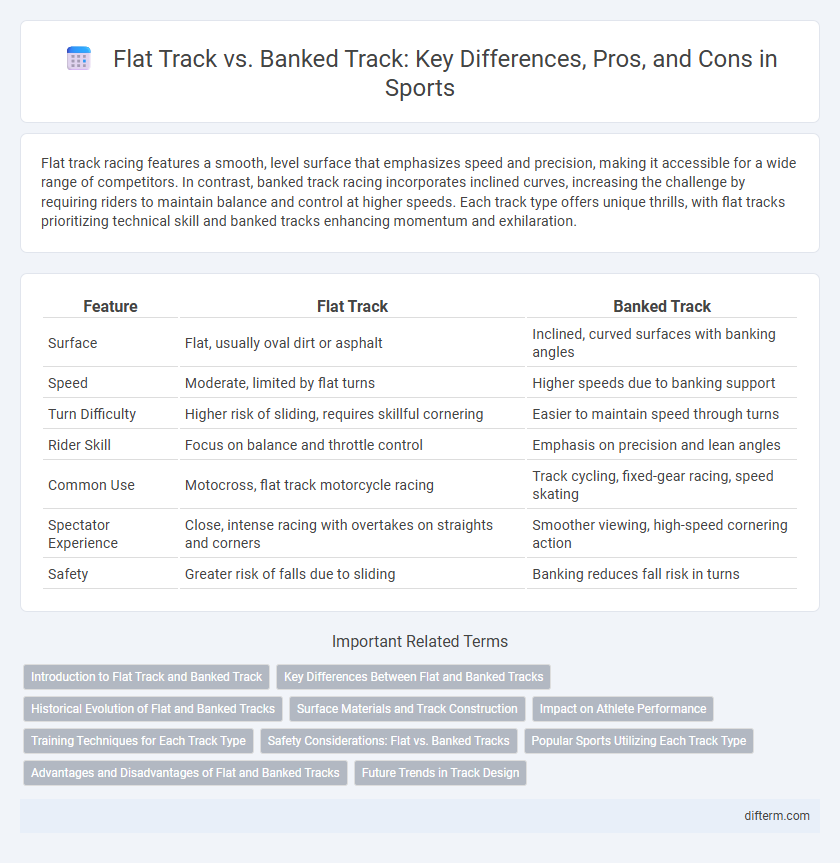 Flat Track vs. Banked Track: Key Differences, Pros, and Cons in Sports