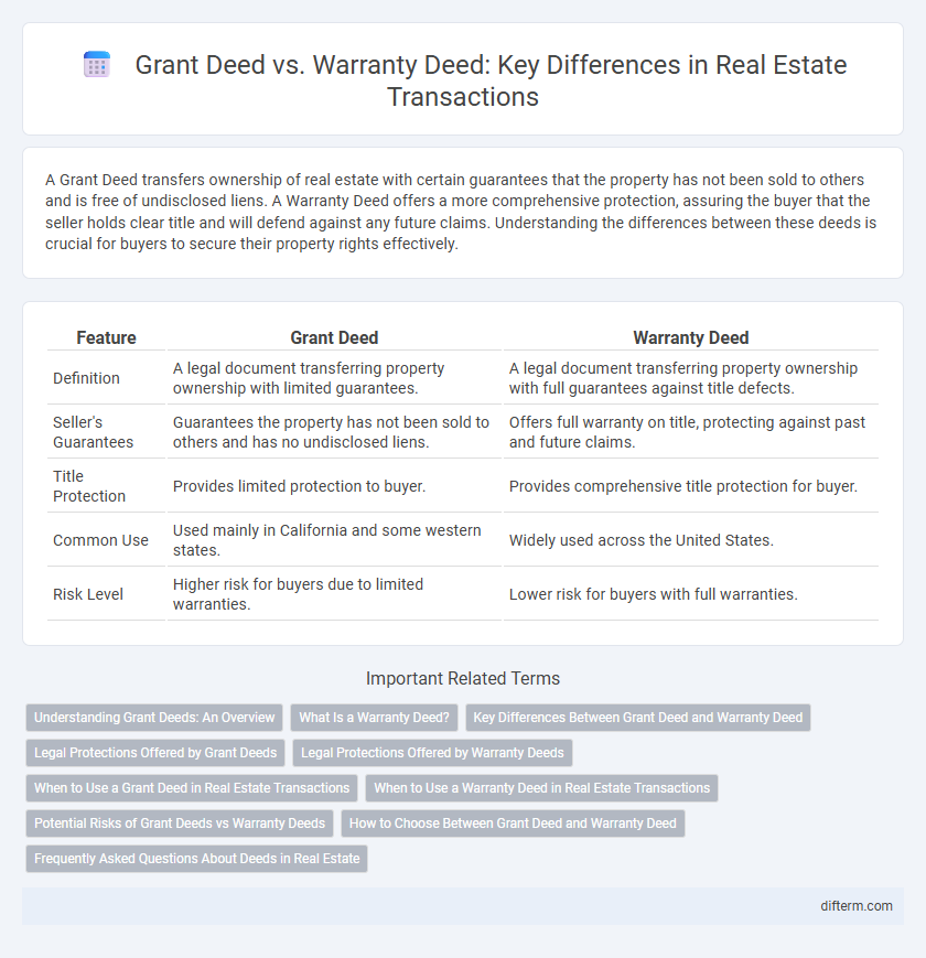 Grant Deed vs. Warranty Deed: Key Differences in Real Estate Transactions