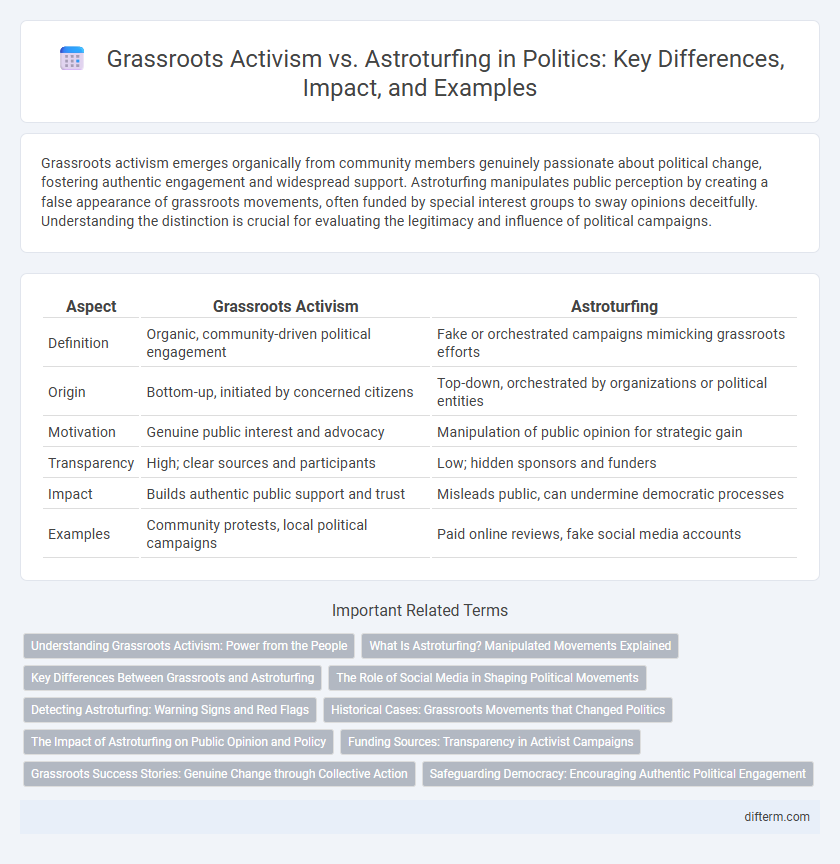 Grassroots Activism vs. Astroturfing in Politics: Key Differences, Impact, and Examples