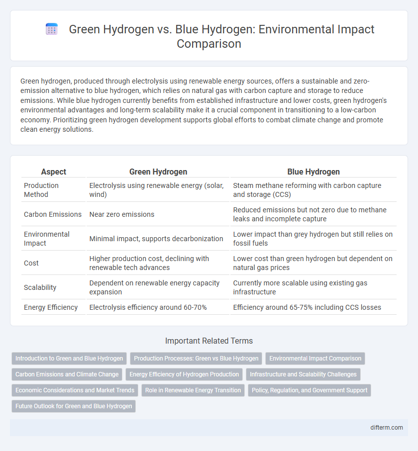 Green Hydrogen vs. Blue Hydrogen: Environmental Impact Comparison