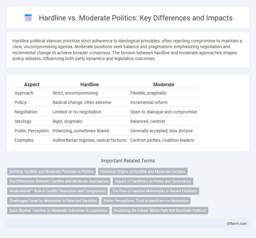 Hardline vs. Moderate Politics: Key Differences and Impacts