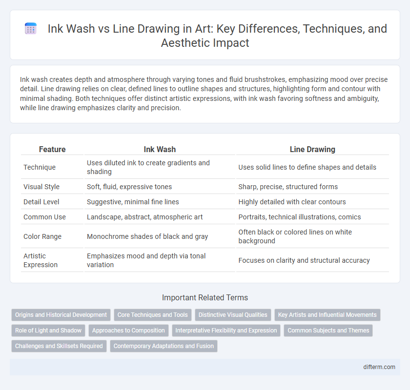 Ink Wash vs Line Drawing in Art: Key Differences, Techniques, and Aesthetic Impact