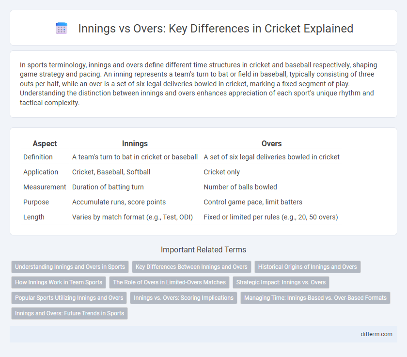 Innings vs Overs: Key Differences in Cricket Explained