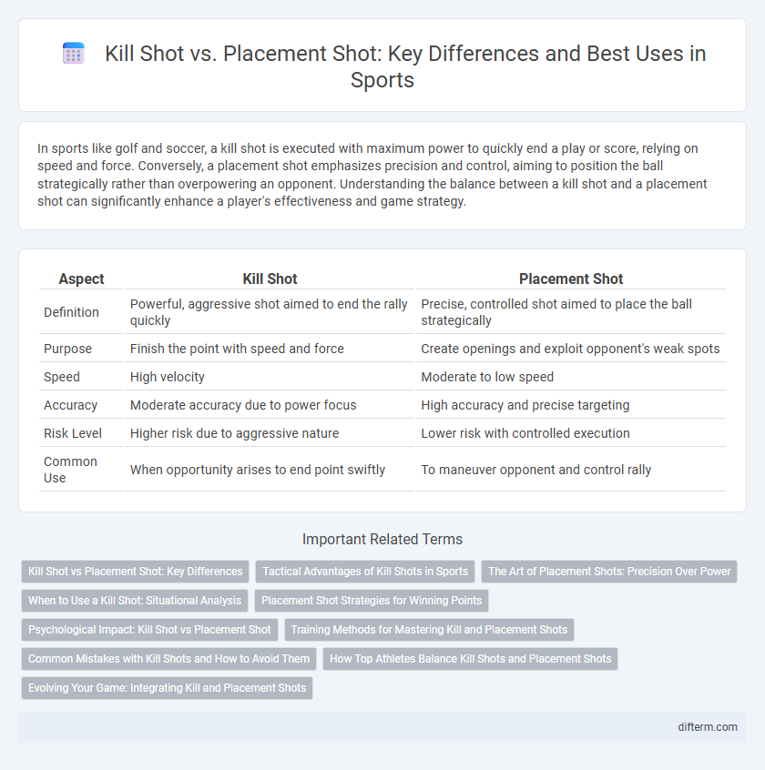 Kill Shot vs. Placement Shot: Key Differences and Best Uses in Sports