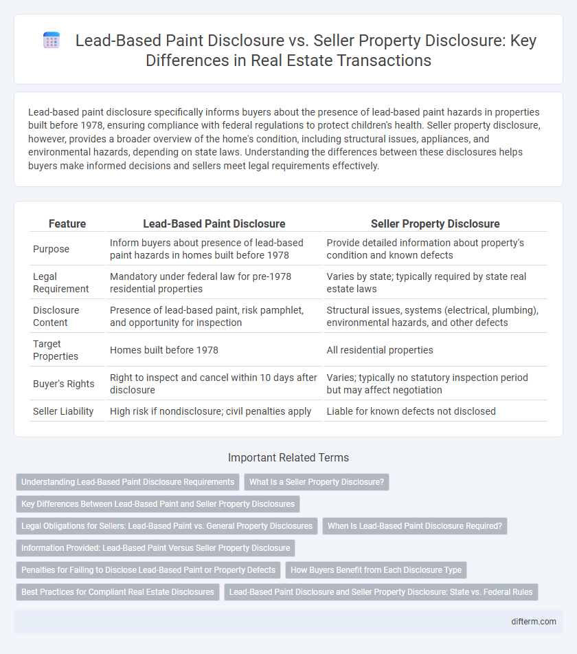 Lead-Based Paint Disclosure vs. Seller Property Disclosure: Key Differences in Real Estate Transactions