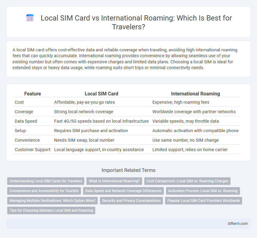 Local SIM Card vs International Roaming: Which Is Best for Travelers?