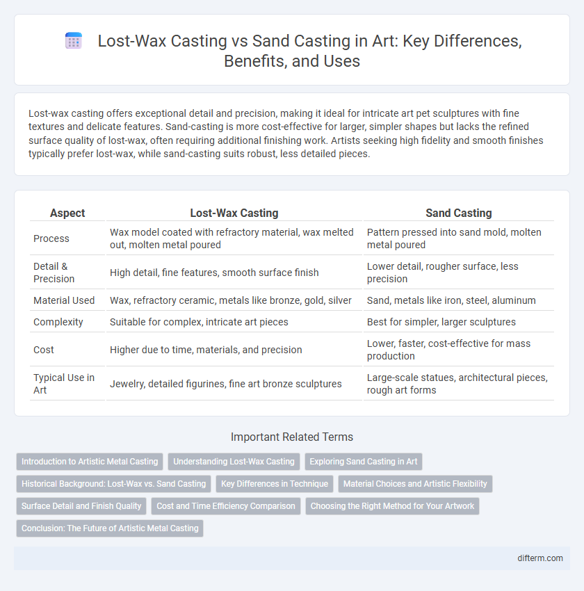 Lost-Wax Casting vs Sand Casting in Art: Key Differences, Benefits, and Uses
