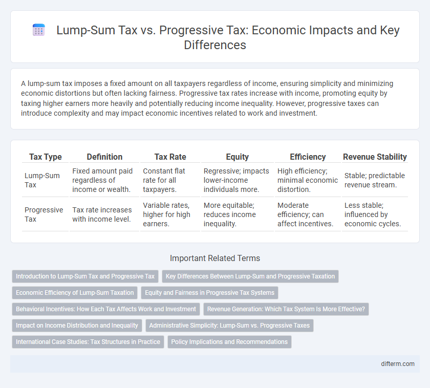 Lump-Sum Tax vs. Progressive Tax: Economic Impacts and Key Differences