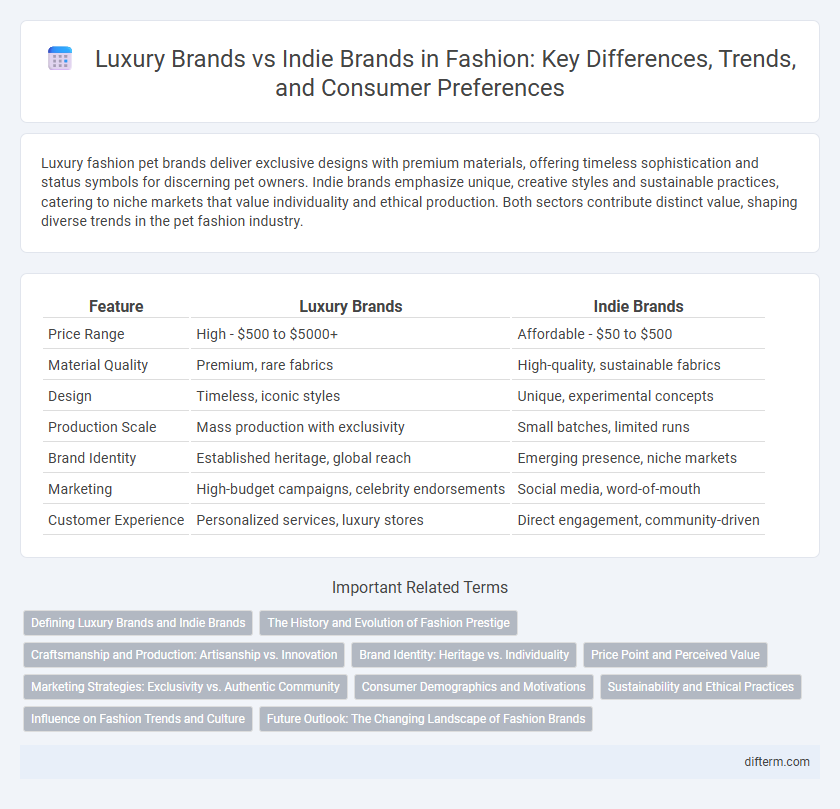 Luxury Brands vs Indie Brands in Fashion: Key Differences, Trends, and Consumer Preferences