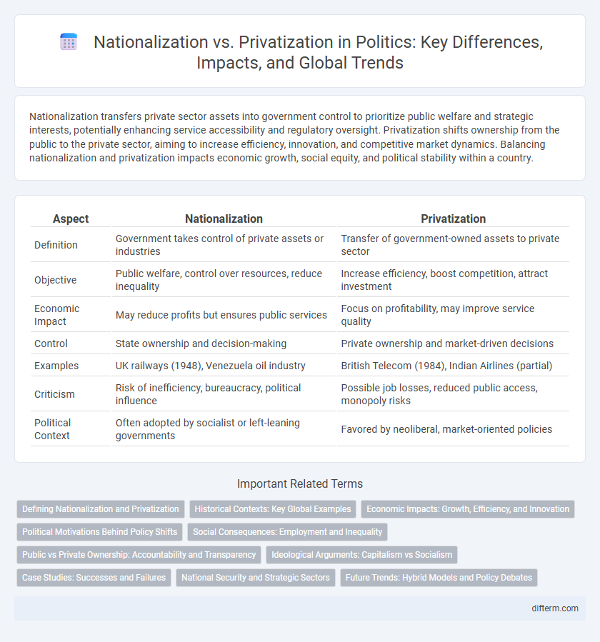 Nationalization vs. Privatization in Politics: Key Differences, Impacts, and Global Trends