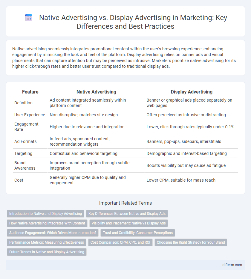 Native Advertising vs. Display Advertising in Marketing: Key Differences and Best Practices