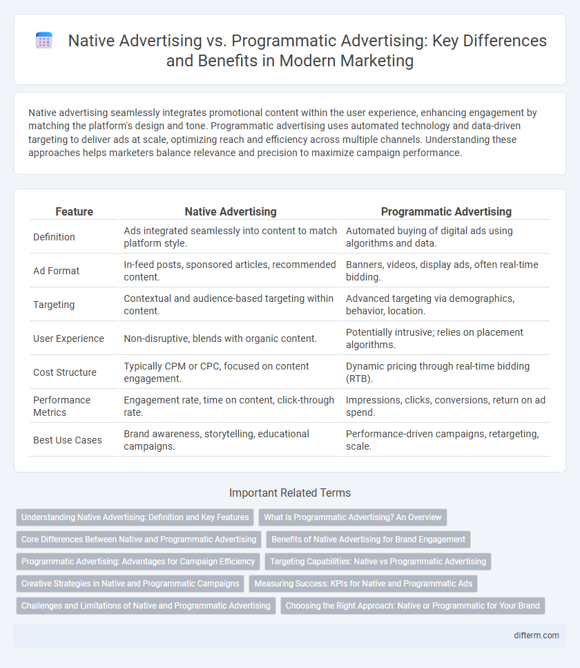 Native Advertising vs. Programmatic Advertising: Key Differences and Benefits in Modern Marketing