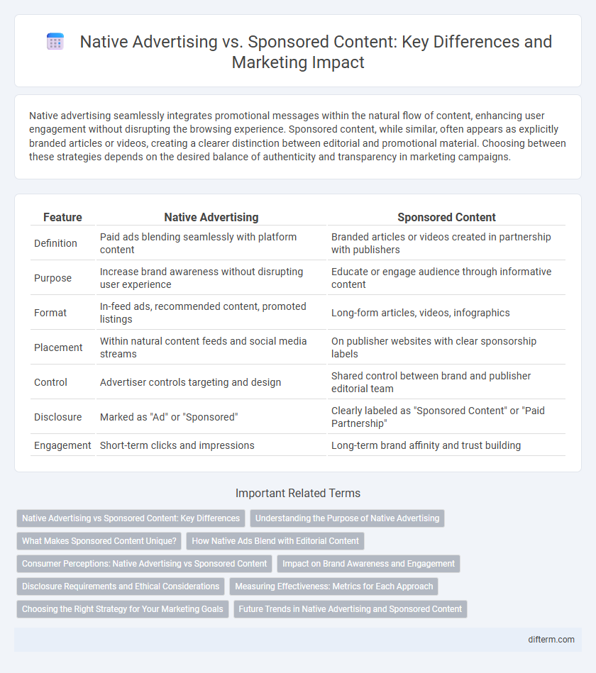 Native Advertising vs. Sponsored Content: Key Differences and Marketing Impact
