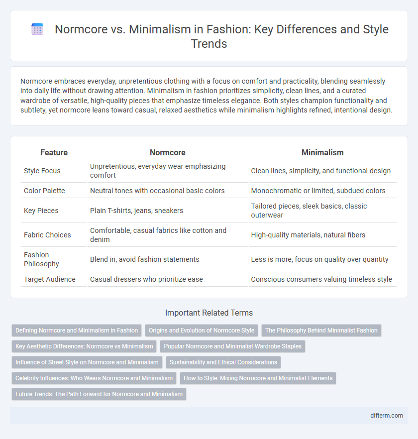 Normcore vs. Minimalism in Fashion: Key Differences and Style Trends
