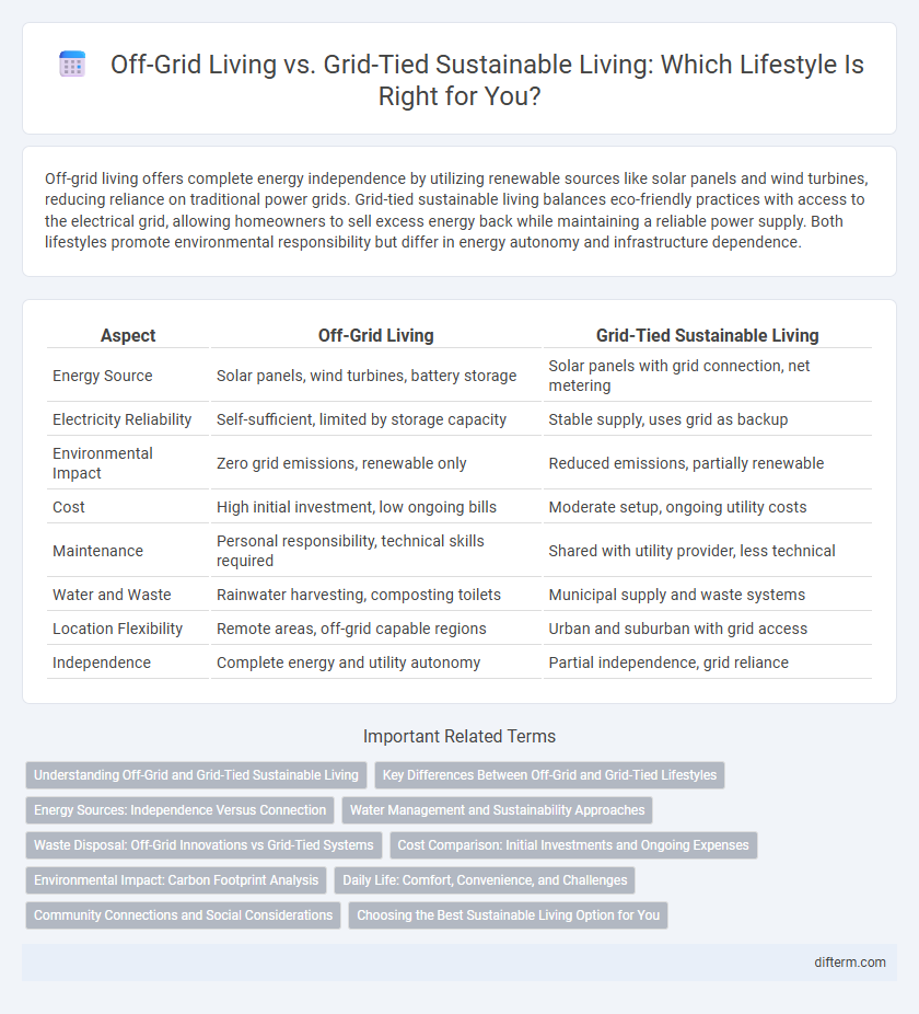 Off-Grid Living vs. Grid-Tied Sustainable Living: Which Lifestyle Is Right for You?