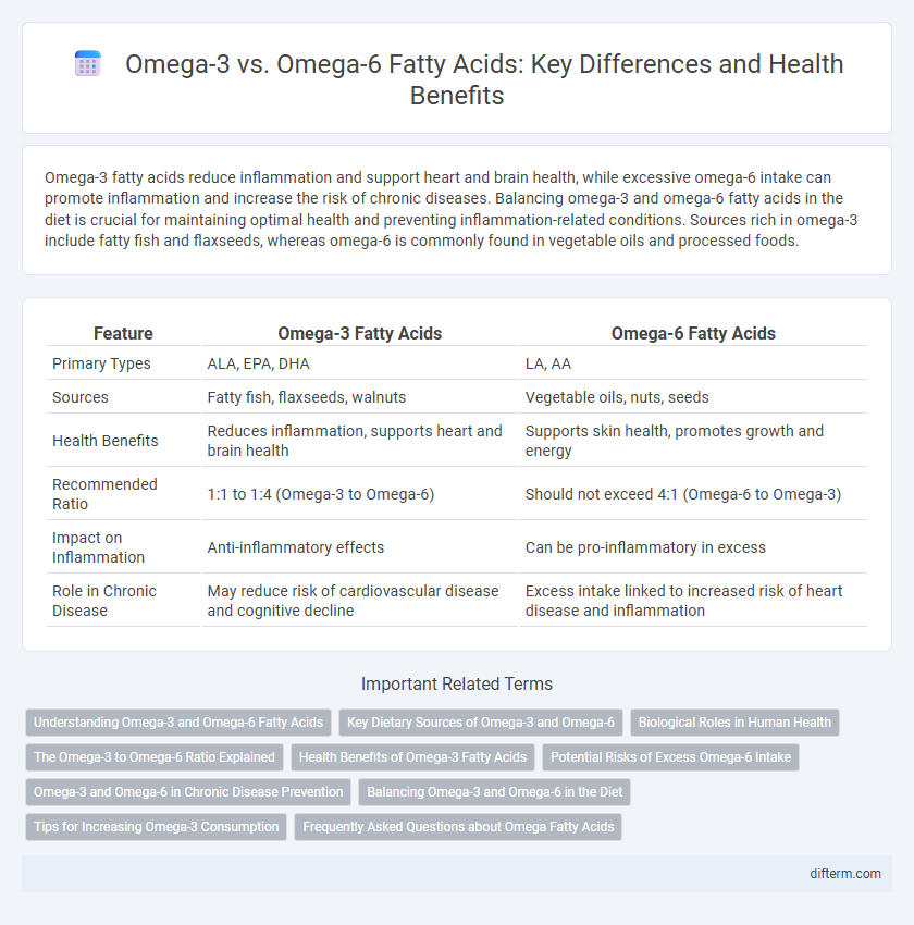 Omega-3 vs. Omega-6 Fatty Acids: Key Differences and Health Benefits