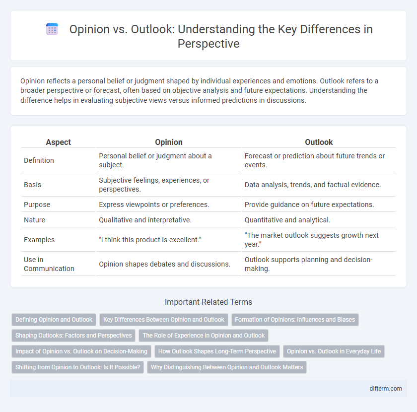 Opinion vs. Outlook: Understanding the Key Differences in Perspective