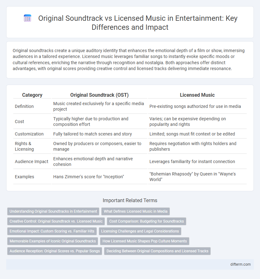Original Soundtrack vs Licensed Music in Entertainment: Key Differences and Impact