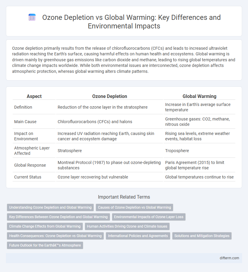 Ozone Depletion vs Global Warming: Key Differences and Environmental Impacts