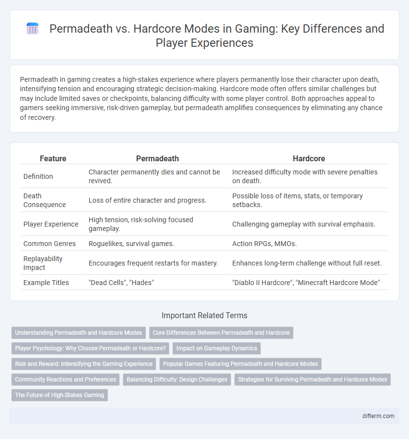 Permadeath vs. Hardcore Modes in Gaming: Key Differences and Player Experiences