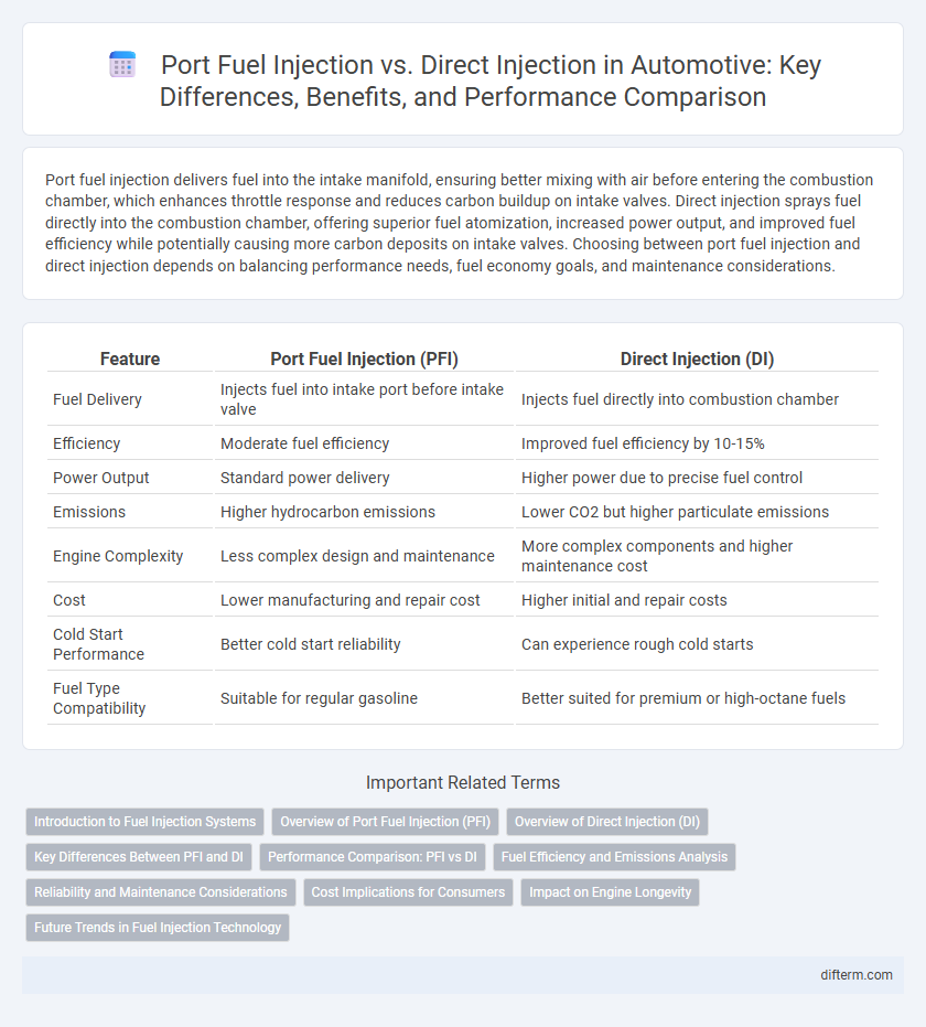 Port Fuel Injection vs. Direct Injection in Automotive: Key Differences, Benefits, and Performance Comparison