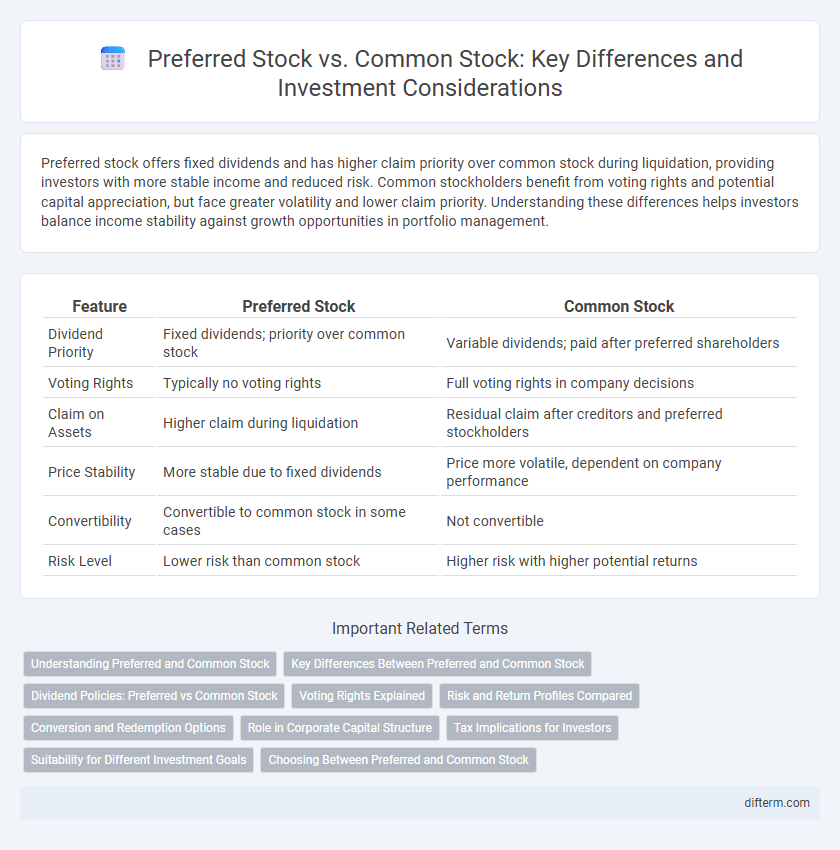 Preferred Stock vs. Common Stock: Key Differences and Investment Considerations