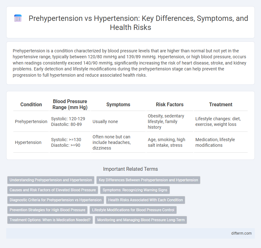 Prehypertension vs Hypertension: Key Differences, Symptoms, and Health Risks