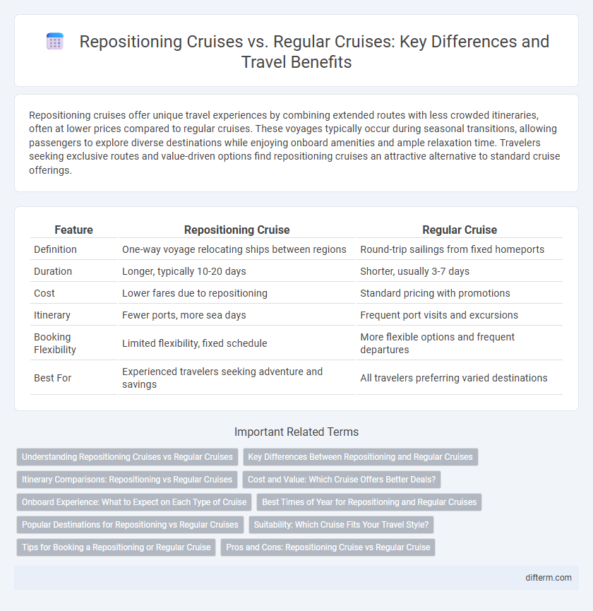 Repositioning Cruises vs. Regular Cruises: Key Differences and Travel Benefits