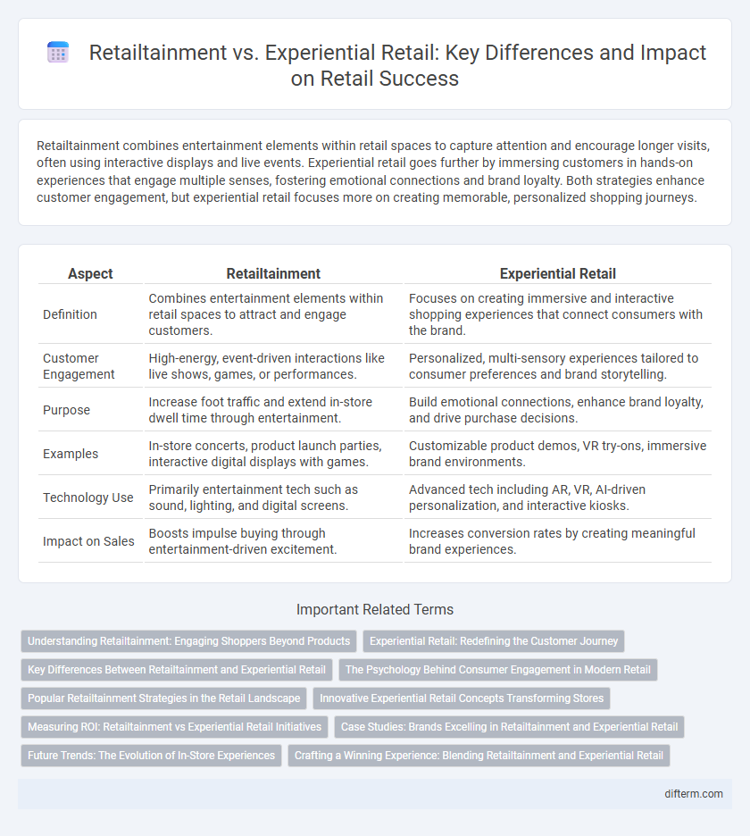 Retailtainment vs. Experiential Retail: Key Differences and Impact on Retail Success