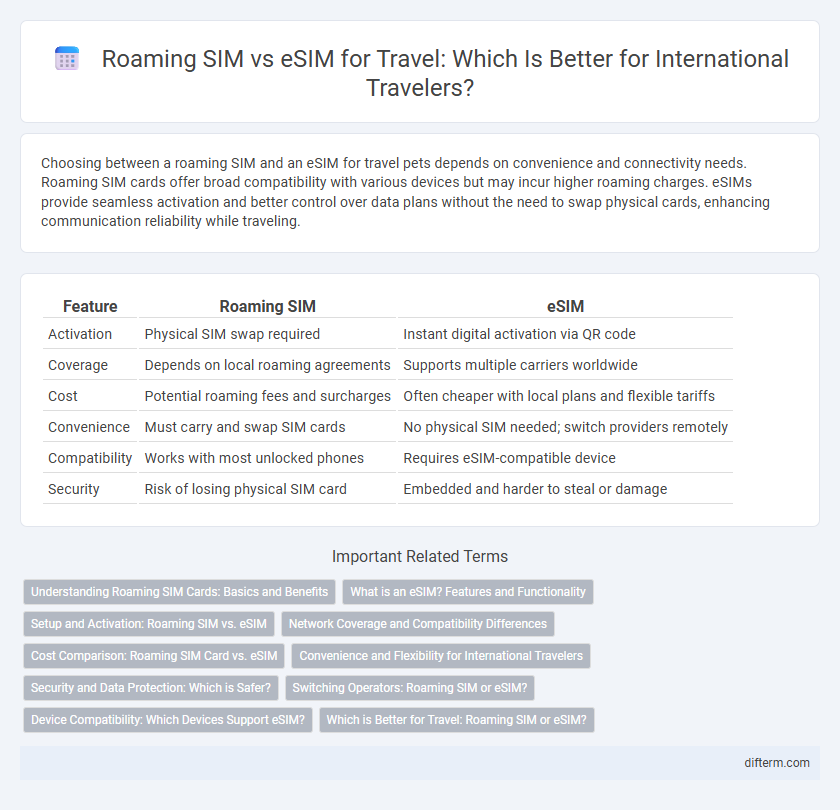 Roaming SIM vs eSIM for Travel: Which Is Better for International Travelers?