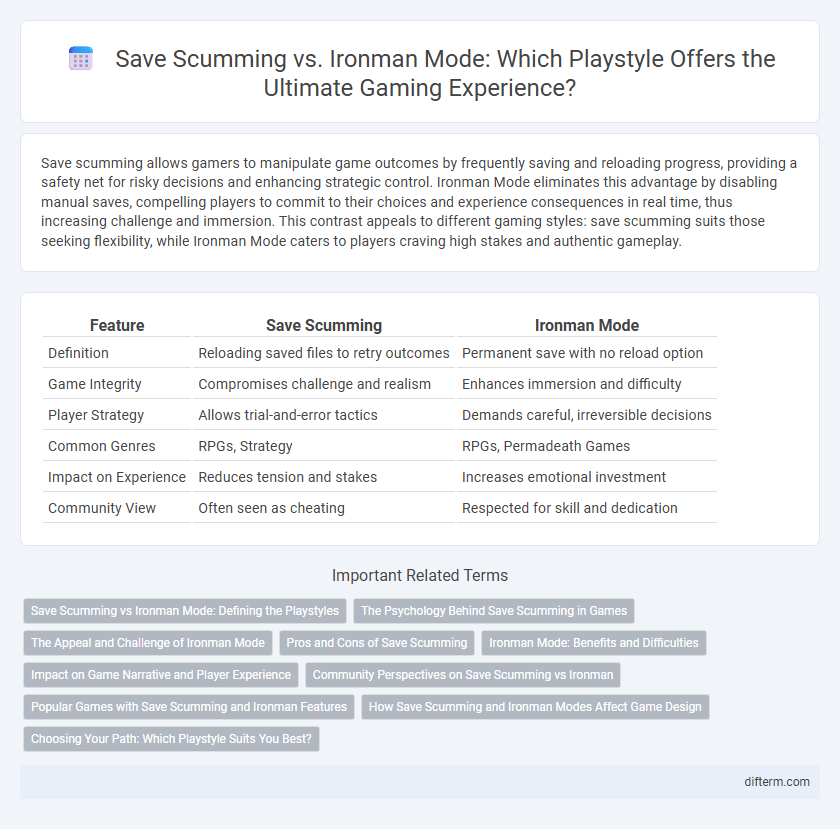 Save Scumming vs. Ironman Mode: Which Playstyle Offers the Ultimate Gaming Experience?