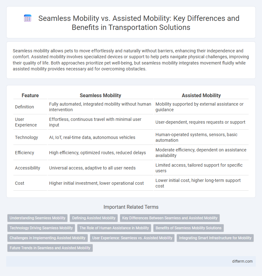 Seamless Mobility vs. Assisted Mobility: Key Differences and Benefits in Transportation Solutions