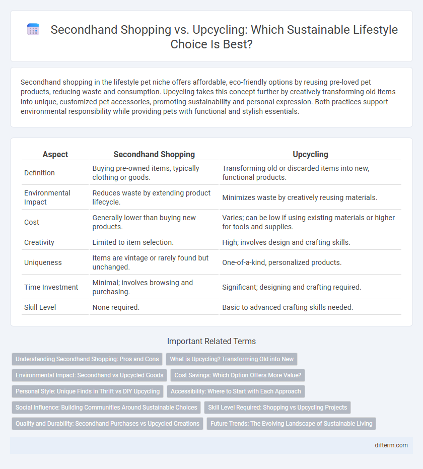 Secondhand Shopping vs. Upcycling: Which Sustainable Lifestyle Choice Is Best?